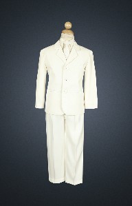 Ivory 5 Piece Suit with Vest and Tie