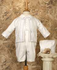 Boy's cotton sateen one piece w/ jacket Size 3 Month