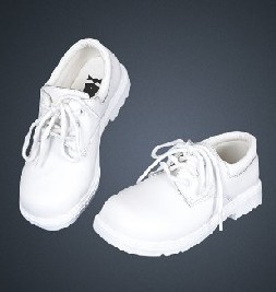 White Genuine Leather Oxford Shoes