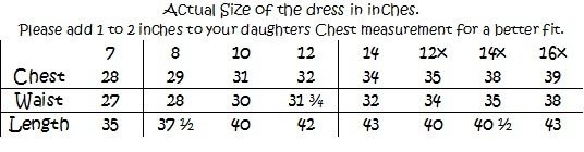  Sizing Chart