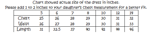  Sizing Chart