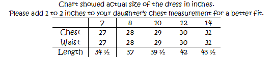  Sizing Chart