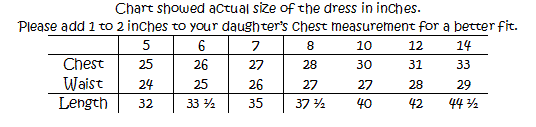  Sizing Chart