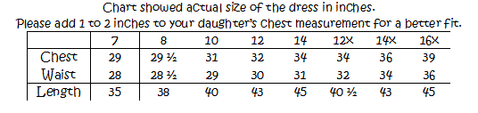  Sizing Chart