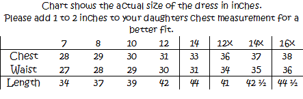  Sizing Chart