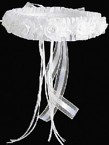Crown Accented with Rosettes and Ribbon